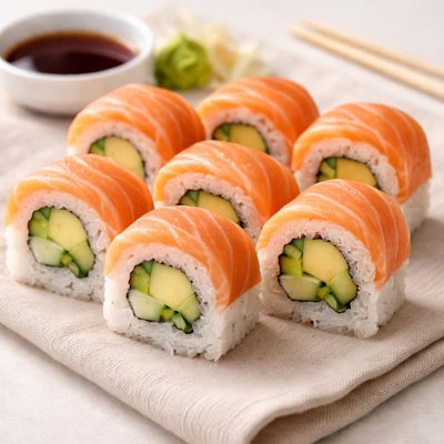 三文鱼牛油果寿司