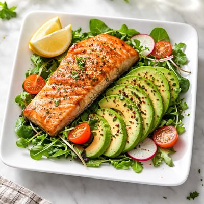Salmon avocado