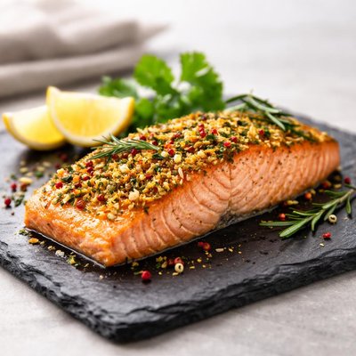 Salmon baked