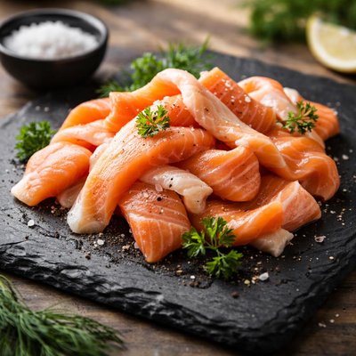 Salmon belly trimmings