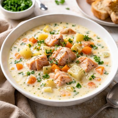 Salmon chowder