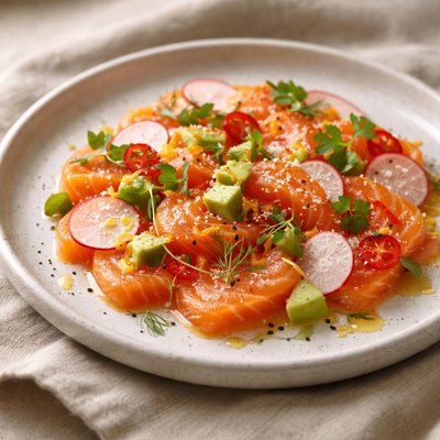 Salmon crudo
