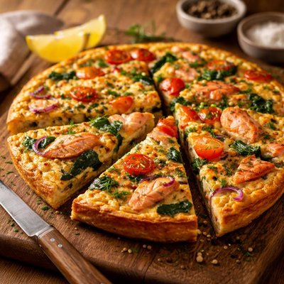 Salmon frittata