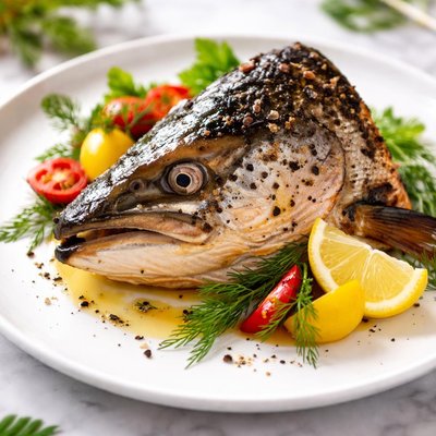 Salmon head