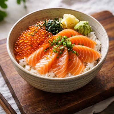サーモンイクラ丼