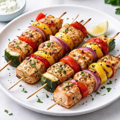 Salmon kabob