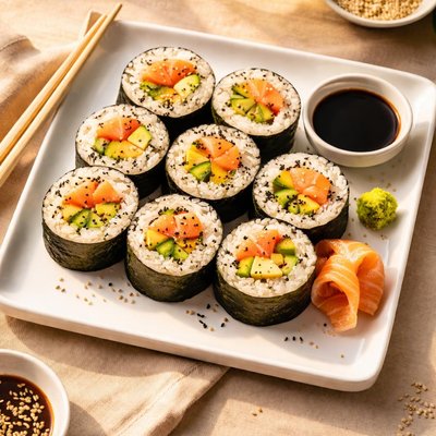 Salmon kimbap