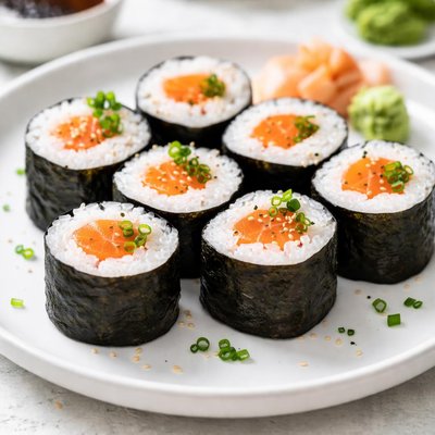 Salmon maki roll