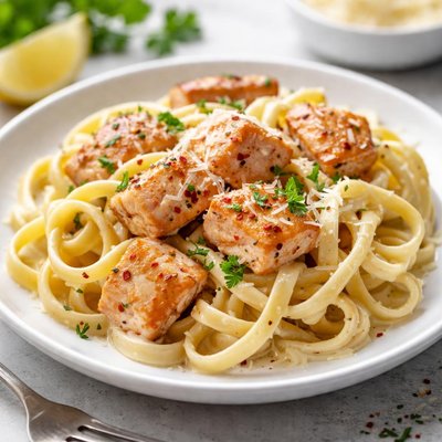 Salmon pasta