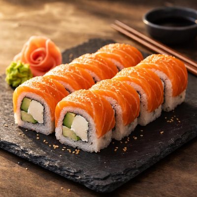 Salmon philadelphia sushi