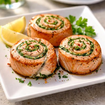Salmon pinwheels