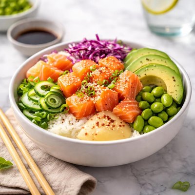 Salmon poke bowl whole foods