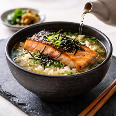 Salmón arroz ochazuke