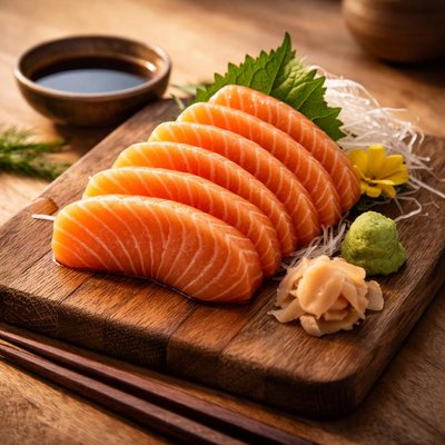 Salmon shashimi