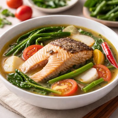 Salmon sinigang