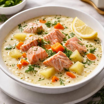 Salmon soup