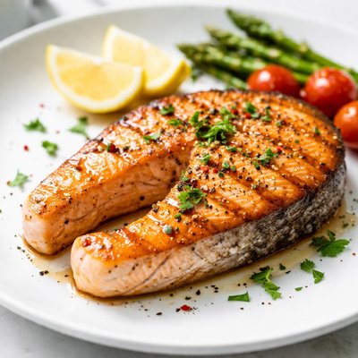 Salmon steak