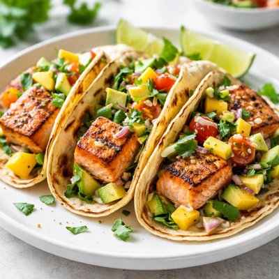Salmon taco