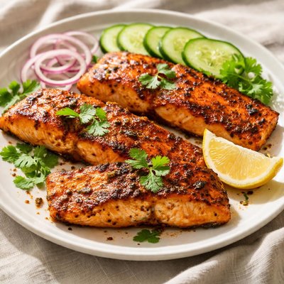 Salmon tandoori