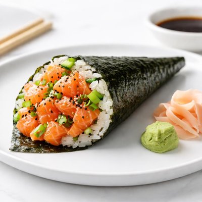 Salmon temaki
