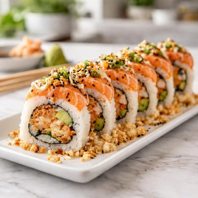 Salmon tempura roll