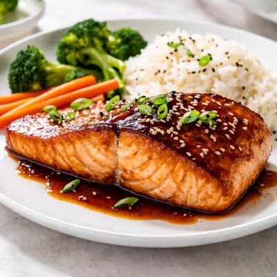 Salmon teriyaki