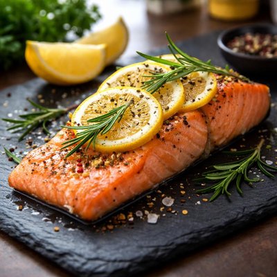 Salmon with lemon