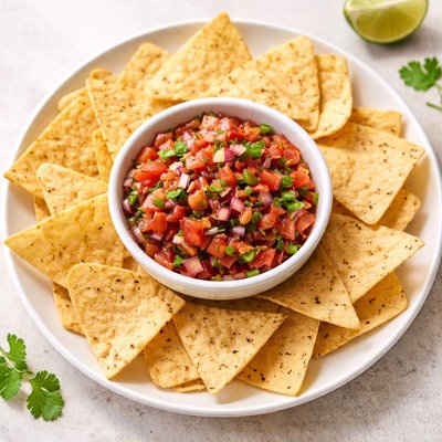 Salsa and tortilla chips