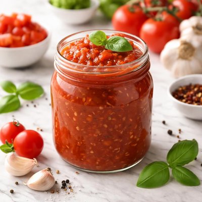 Salsa de tomate hecho en casa