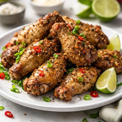 Salt and pepper chicken wings