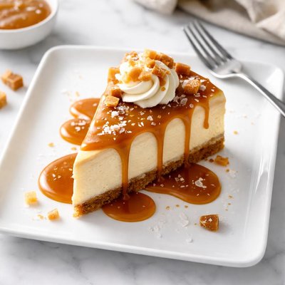 Salt caramel cheesecake