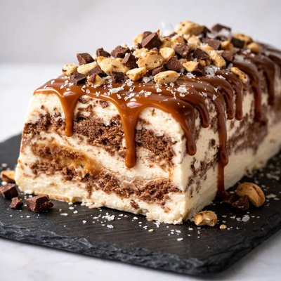 盐焦糖巧克力半冷冻