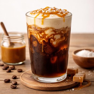 Salted caramel cold brew