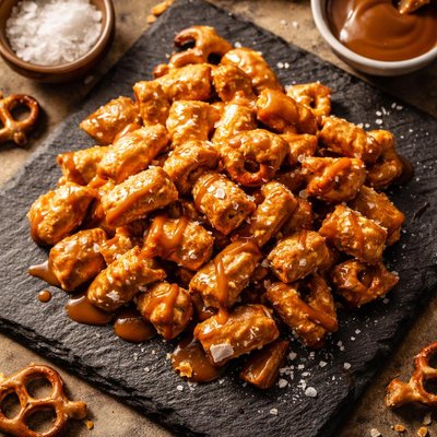 Salted caramel pretzel pieces