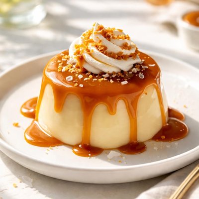 Salted caramel pudding