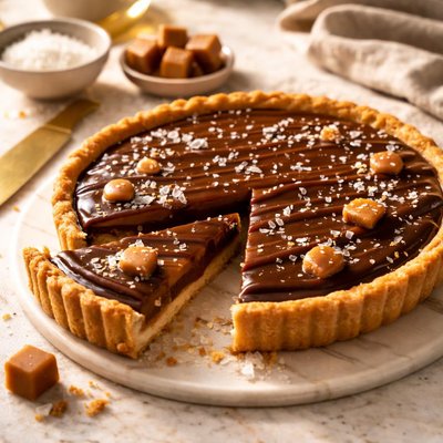 Salted caramel tart
