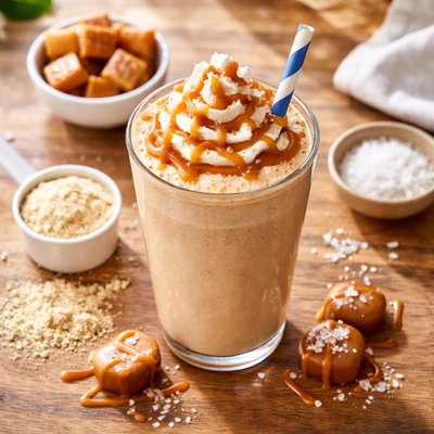 Salted carmel lean body protein shake