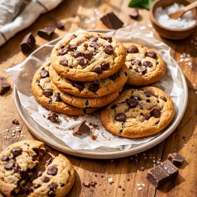 Salted chocolate chip cookie