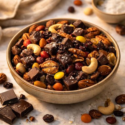Salted chocolate trail mix