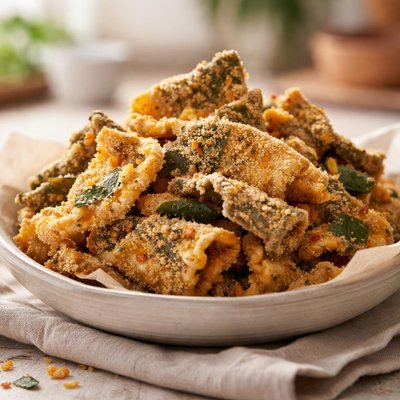 Salted egg fish skin