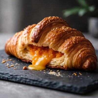 Salted egg yok croissant