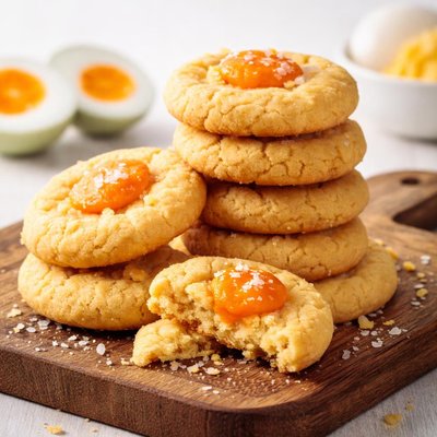 Salted egg yolk cookies