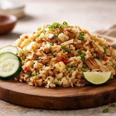 Salted fish fried rice