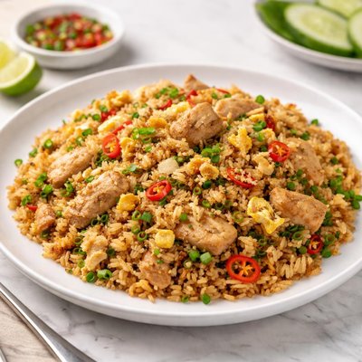 咸鱼鸡粒炒饭