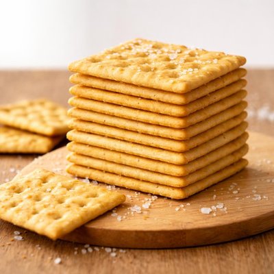 Salted soda crackers