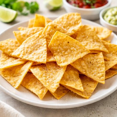 Salted tortilla chips