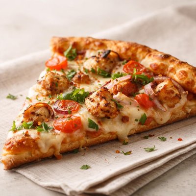 Sammys pizza chicken pizza slice