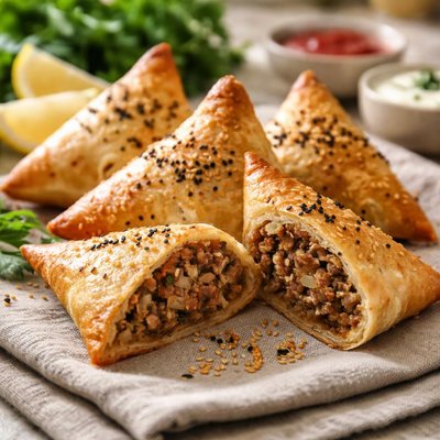 Samosa with meat