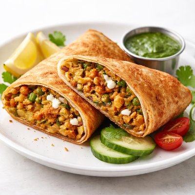 Samosa wrap fried