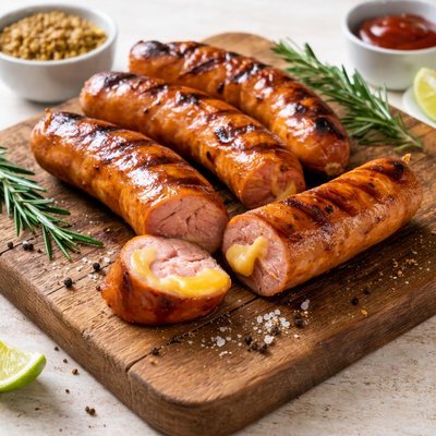 Sams cafe cheaddar cheese pork frank